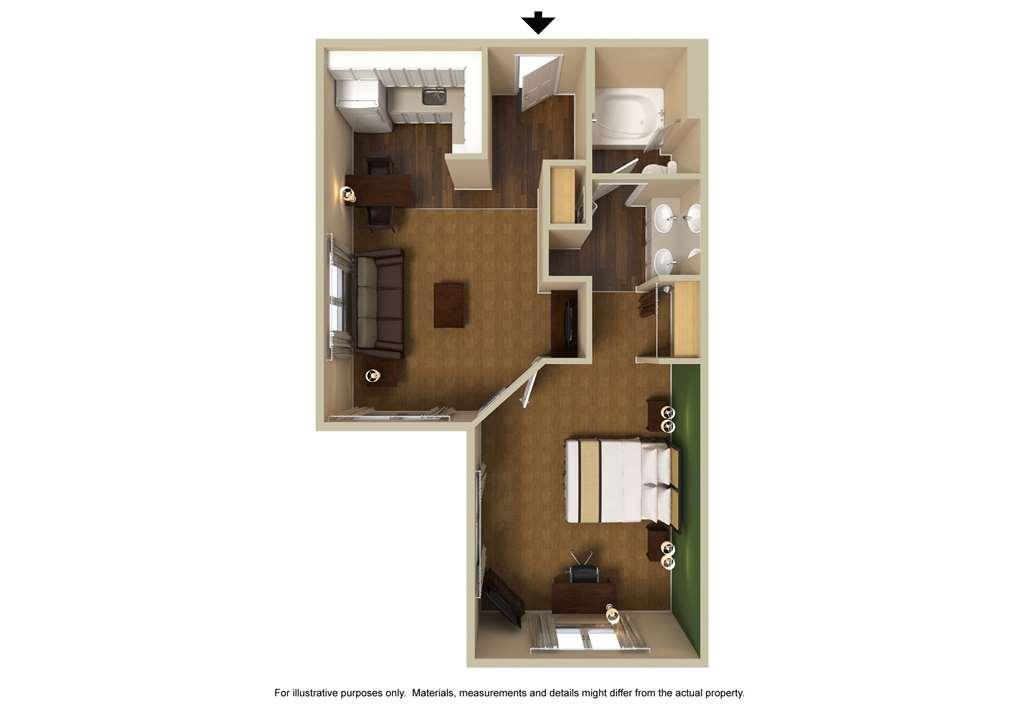 Extended Stay America Suites - Memphis - Wolfchase Galleria Rum bild